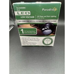 Paradise LED Low Voltage 12V Deck And Stair Lighting- 1W Cast Alum